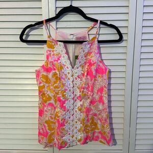 NWT Lily Pulitzer magnolia top KIR royal PI Ooh La La 2